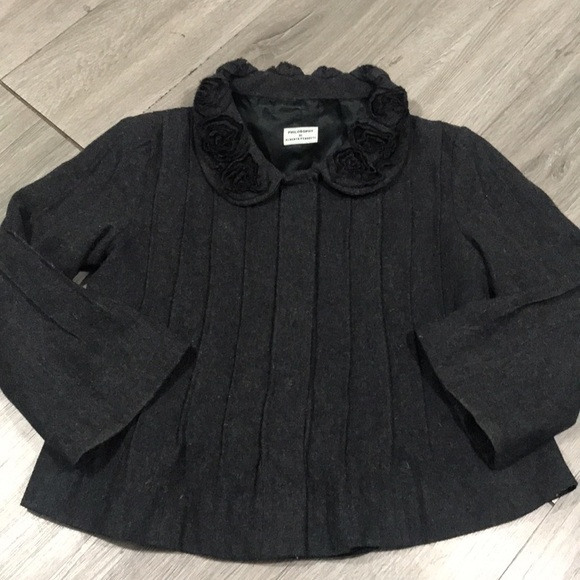 PHILOSOPHY DI Alberta Ferretti NEW Gray Wool Evening Jacket size 6 - Picture 7 of 15